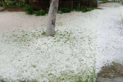 Jako nevrijeme zahvatilo dijelove Srbije: Grad zabijelio sve kod Rume i Bogatića