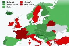 Nova karta bezbjednosti iznenadila Evropu: BiH i Balkan u zelenom, dio Zapada u crvenom