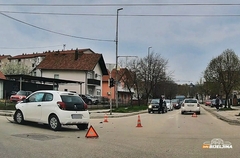 Epilog nezgode u Bijeljini: Povrijeđen vozač (FOTO)