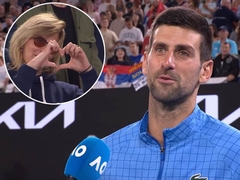 NOVAK NAPRAVIO ŠOU U MELBURNU - OKRENUO SE KA LOŽI I POČEO DA PJEVA! "Hoću da kažem nešto"