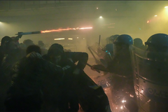 Sukobi na protestu protiv ZOI u Milanu (FOTO)