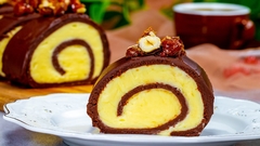 KORA OD PLAZME I NUTELE SPREMNA ZA 5 MINUTA: Premažite vanila filom i dobićete punu tacnu fantastičnog čokoladnog rolata