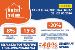 Kućni sajam FIS u Bijeljini, Banja Luci i Bihaću - iskoristite odlične popuste za jeftiniju kupovinu