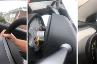 Tesli otpao volan tokom vožnje