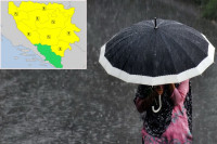 Upaljen meteoalarm za teritoriju BiH: Danas potencijalno opasne vremenske prilike