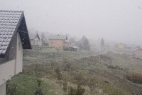 Snijeg stigao u Mrkonjić Grad i Kneževo