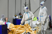 Beogradska Arena skoro puna pacijenata, ostalo desetak praznih mjesta