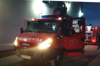 Dvočasovna borba sa požarom u zgradi BN televizije (FOTO)