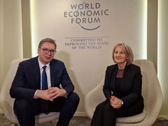 Vučić u Davosu sa Krišto o odnosima Srbije i BiH