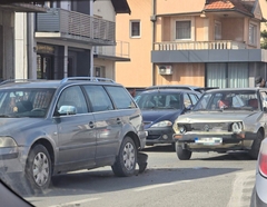 Sudar u Bijeljini, usporen saobraćaj 