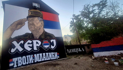 Bijeljina dobila mural Ratka Mladića, ispod slike ispisane tri riječi