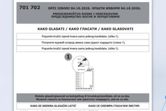 CIK BiH predstavio nove glasačke listiće: Umjesto znaka „X“ uvodi se popunjavanje kružića i skeneri