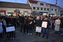 U Bijeljini skup podrške studentima: Tišina za 15 žrtava u Novom Sadu (FOTO)