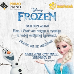 "Primo Piano" igraonica: U nedjelju VELIKA ŽURKA ZALEĐENOG KRALJEVSTVA