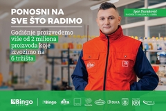 Dita 1977 izvozi 35% svoje ukupne proizvodnje