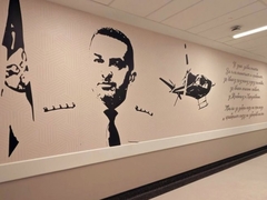 U trebinjskoj Bolnici mural sa likom Bobana Kusturića: Zahvalnost za sve što je uradio za Hercegovce