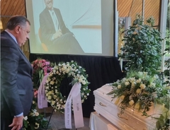 Dodik na sahrani uglednog privrednika Milorada Krstića