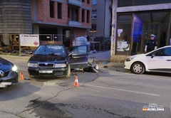 Težak udes u Bijeljini, povrijeđen maloljetni vozač mopeda
