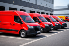 Čiji su crveni kombiji koji su preplavili Njemačku?