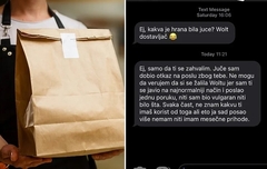 Dostavljač iz Srbije otpušten jer je poslao poruku djevojci kojoj je donio hranu