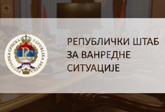 Danas sjednica Republičkog štaba za vanredne situacije