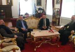 "SPC oslonac srpskog naroda" Nešić i Jovičić u vladičanskom dvoru u Bijeljini