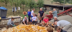 Članovi PED "Majevica" pomogli sestrinstvu manastira Tavna u lagerovanju kukuruza