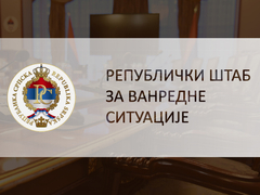 Danas sjednica Republičkog štaba za vanredne situacije