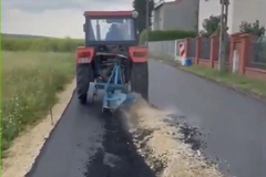 Poljoprivrednik preorao asfalt pa uhapšen