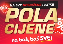 AKCIJA U BIJELJINI Samo 4 dana: 50% popusta na apsolutno sve nesnižene patike u Đak Sport Outletu!