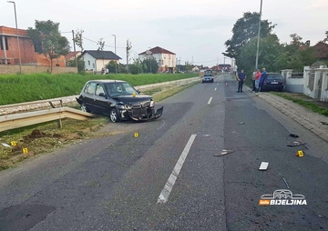 Sudar u Bijeljini izazvao pijani vozač, imao više od 1,5 promila (FOTO)