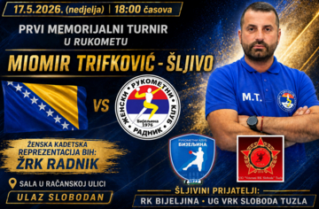 U nedjelju rukometni turnir u čast Miomira Trifkovića – Šljive