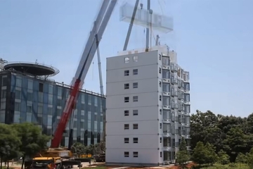Pogledajte kako se "slaže" zgrada od 10 spratova za malo više od jednog dana (VIDEO)