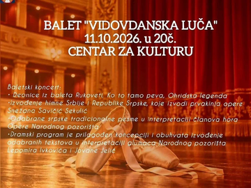 Balet Narodnog pozorišta Beograd premijerno u Bijeljini 11. oktobra: Ulaz slobodan