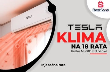 Best Shop Bijeljina: Klima uređaji na 18 rata, već od 38 KM mjesečno