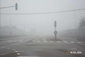 Žuto upozorenje na maglu zbog smanjene vidljivosti