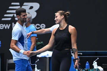 Novak Đoković i Arina Sabalenka u mješovitom dublu na US openu