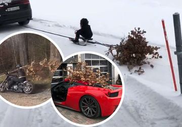 FERARIJEM PO BADNJAK Srbin iz Švajcarske i ove godine na spektakularan način ispoštovao običaj (VIDEO)