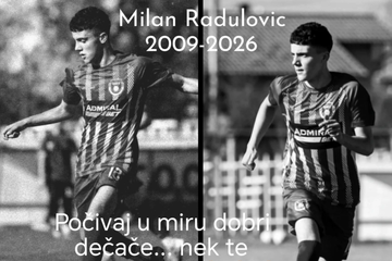Tragedija: Preminuo fudbaler Milan Radulović (17)