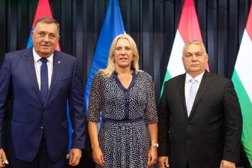 Dodik i Cvijanovićeva sastali se sa Orbanom