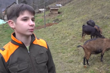 Dječak iz Priboja svaki dan putuje 30 kilometara kako bi pomogao baki i čuvao koze