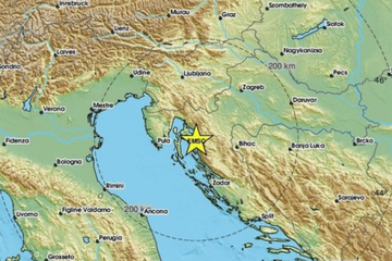 Zemljotres kod Senja, osjetio se od Rijeke do Raba