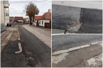 Bijeljina: Napokon počelo asfaltiranje ulice, već se pojavile pukotine (FOTO)