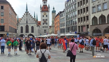 Ludnica u Minhenu pred meč Srbije i Slovenije: Zaigralo se i kolo (VIDEO)