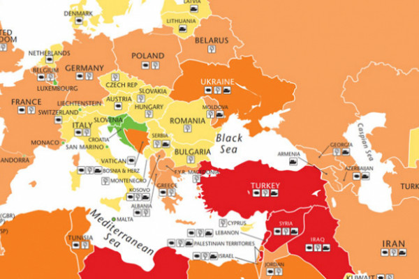 BiH u crnom društvu po riziku od nasilja