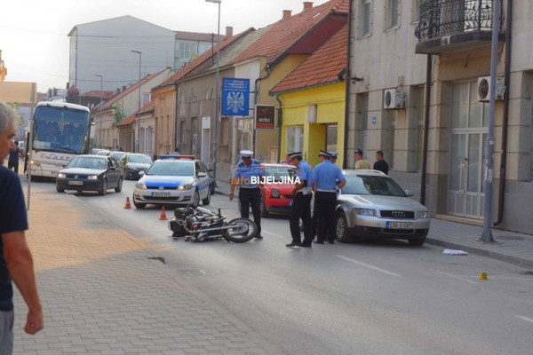 Povrijeđen motociklista u Bijeljini