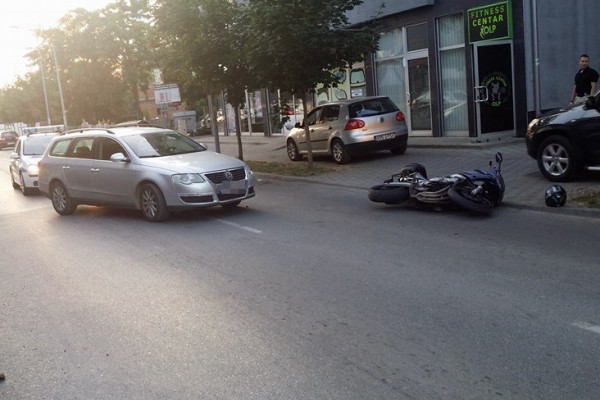 Saobraćajna nezgoda u Majevičkoj, udaren motociklista