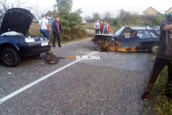 Teška saobraćajna nezgoda u Zabrđu, povrijeđeno i dvoje djece