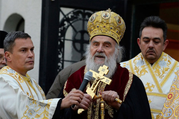 Patrijarh Irinej služio liturgiju u Sabornoj crkvi