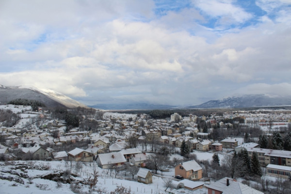 Snijeg na području Gacka i Nevesinja